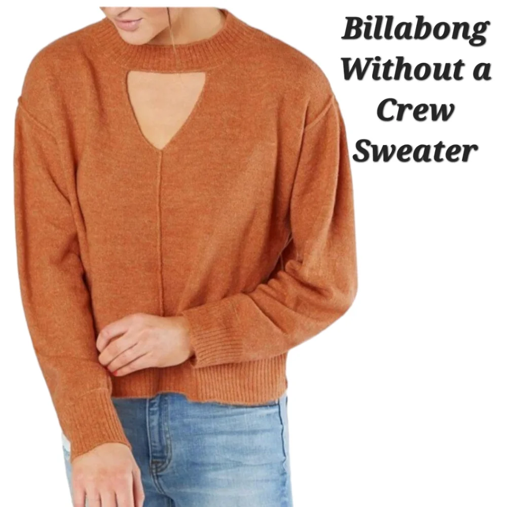 Billabong Without A Crew Sweater | Cutout Sweater | Brushed Wool Sweater | M